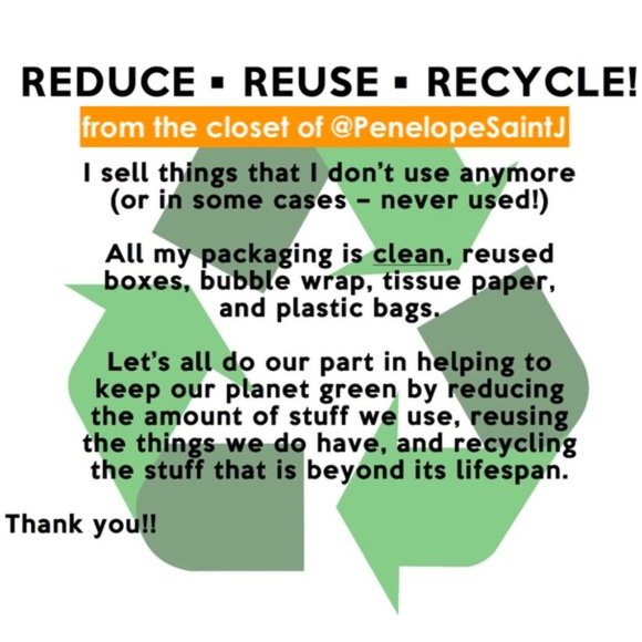 REDUCE • REUSE • RECYCLE!